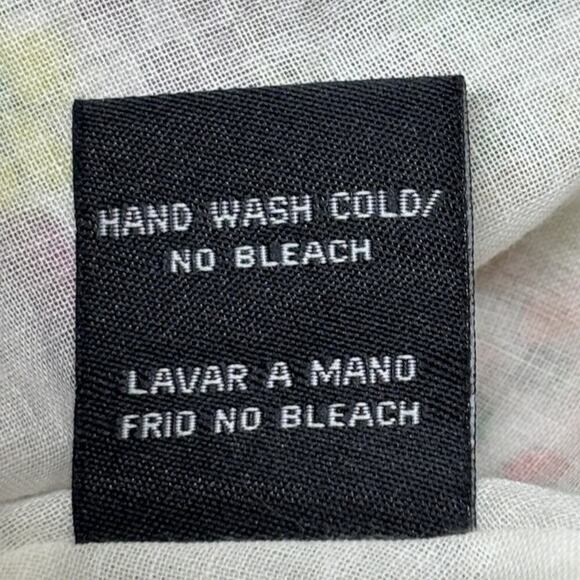 NWT Double Zero 100% Cotton Short Sleeve Floral Wrap Dress Size Large‎ Spring - Picture 5 of 5